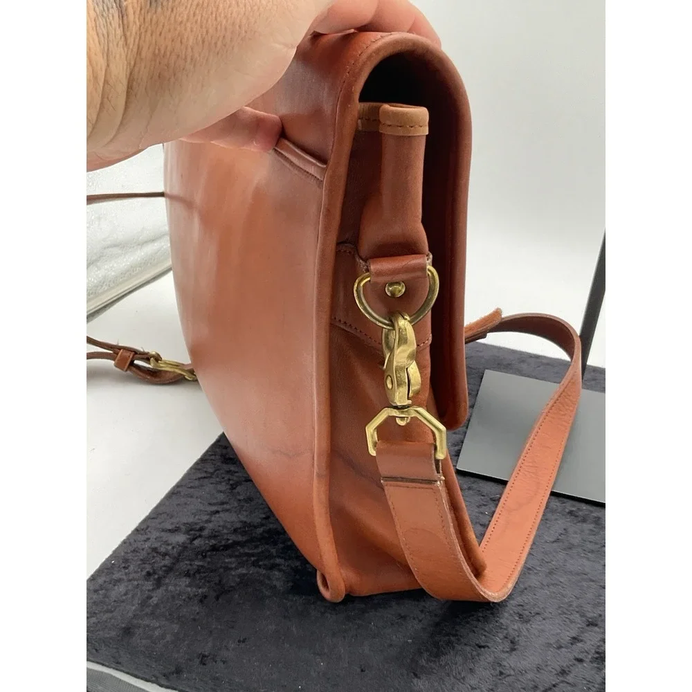 VINTAGE BRITISH TAN COACH LEATHER LAPTOP BRIEFCASE MESSENGER BAG